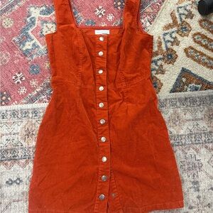 Urban Outfitters Rust Button-Down Mini Dress